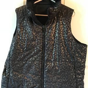Ralph Lauren Black w/Gold accent Down Vest Size 2X